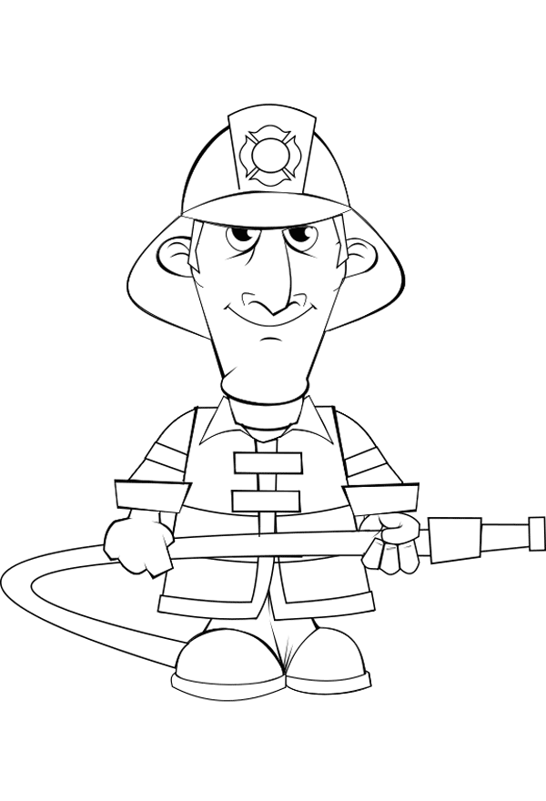 dibujo de un bombero